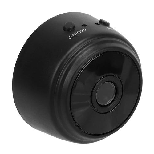 Portable Mini WiFi Camera for Indoor Outdoor Security, Battery Powered Magnetic Video Equipment, Work 45 Minutes Without Power (Black)