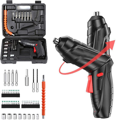 Rechargeable Mini Repair Kit, 47 Pieces Electric Screwdriver Set