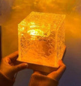 1. Rotating Water Ripple Night Light Aura Lamp