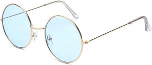 1. Round Small Flat Sunglasses Circle Metal Vintage Hippie Glasses