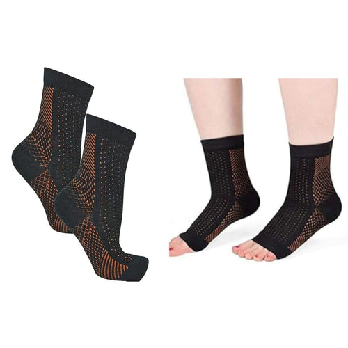 Orthopedic Neuro Socks for Outdoor Sport Ankle Compression Socks for Plantar Arch Support ( Pack Of 2 )