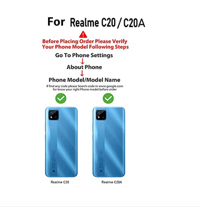 Realme C11 / C20 / C20A / C11 (2021) Premium Block Color Flip Cover – Shockproof & Slim Fit