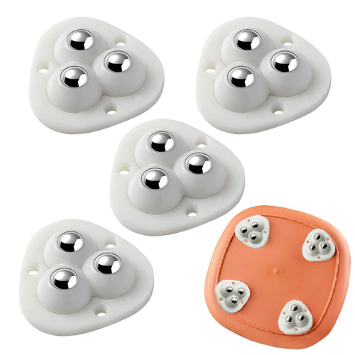 Self-Adhesive Mini Swivel Caster Wheels, Universal Wheels Under Storage Boxes ( Pack Of 4 )