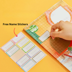 1. Self-adhesive transparent protective book cover ( Pack of 25 )