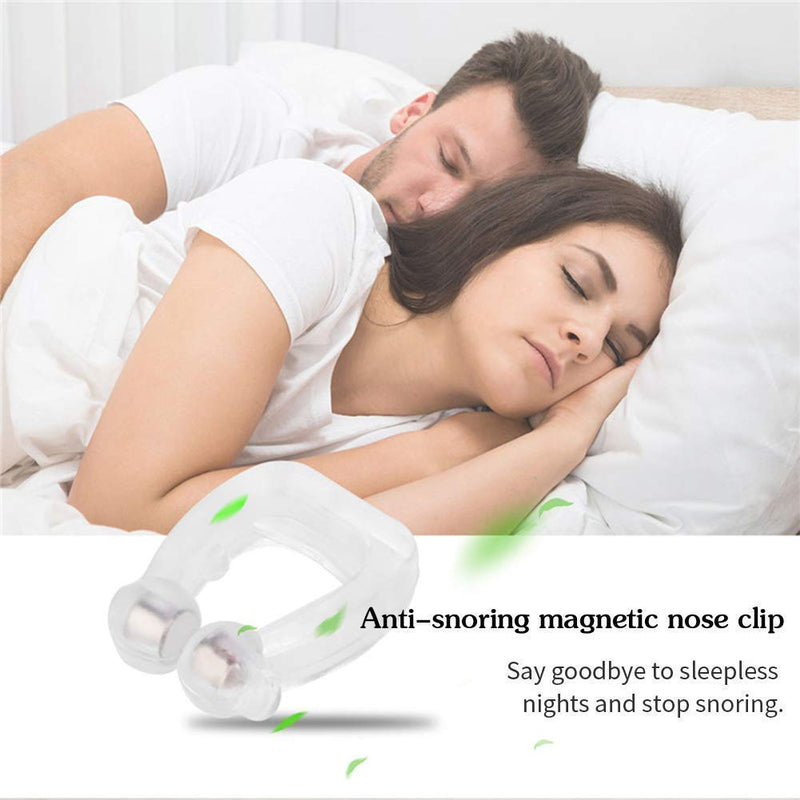Silicone Magnetic Unisex Anti Snoring Nose Clip Sleeping Apnea Guard Night Device
