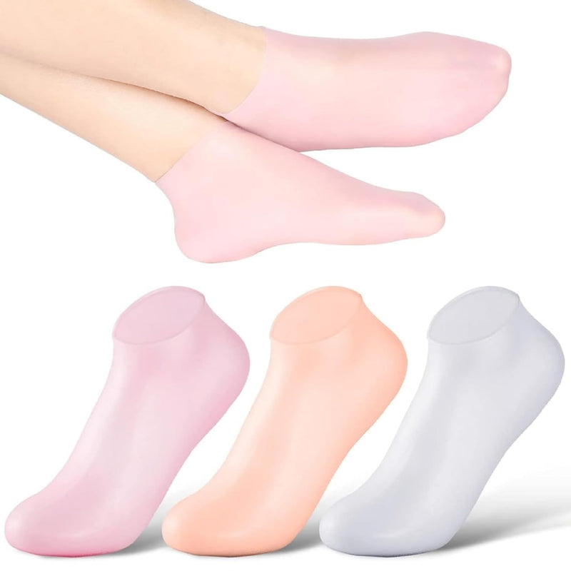 Silicone Moisturizing Socks for Dry Cracked Feet Women