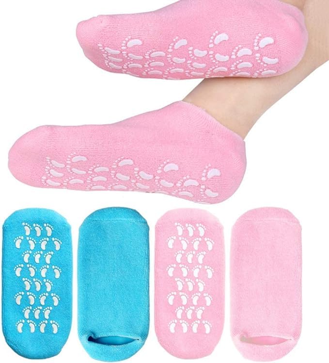 Silicone Moisturizing Socks for dry Skin Women's Spa Pedicure Socks ( Pack Of 1 )