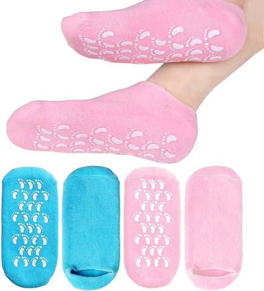 Silicone Moisturizing Socks for dry Skin Women's Spa Pedicure Socks ( Pack Of 1 )