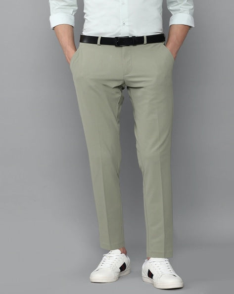 Solid Slim Fit Trousers