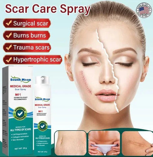 South Moon Medical Grade Scar Spray – Advanced Scar Removal & Skin Repair Treatment (Pack of 1)