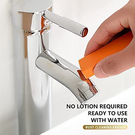 Stainless Steel Eraser, Limescale Rust Glass Cleaning Eraser ( Pack Of 1 )