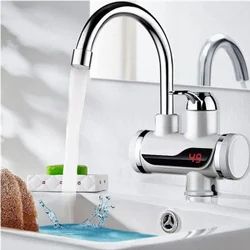 1. Stainless Steel LED Digital Display Instant Heating Electric Water Heater Faucet Tap, Geyser