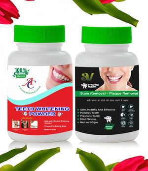1. Teeth Whitening Powder and Stain Removal- Plaque Removal (Combo)