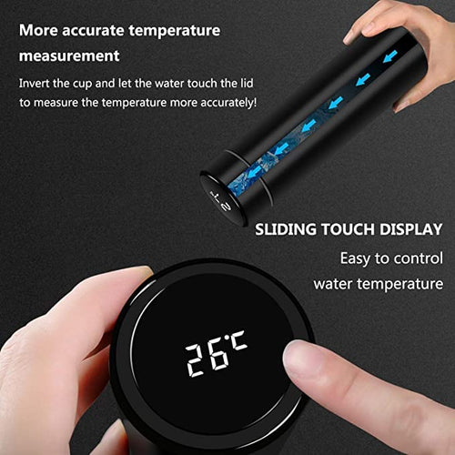 Temperature Water Bottle | Smart Vacuum Insulated Thermos Water Bottle | Water Bottle with LED Temperature Display