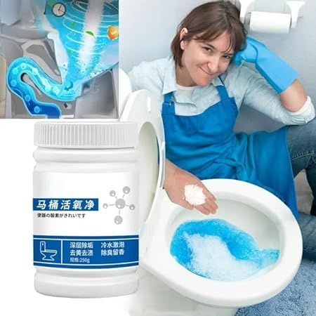 Toilet Active Oxygen Cleaner Agent, All Purpose Cleaning Powder Toilet Bowl Foam Cleaner ( Pack Of 2 )