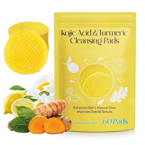 1. Turmeric & Kojic Acid Face Cleansing Pads - Dark Spot Remover & Skin Brightening