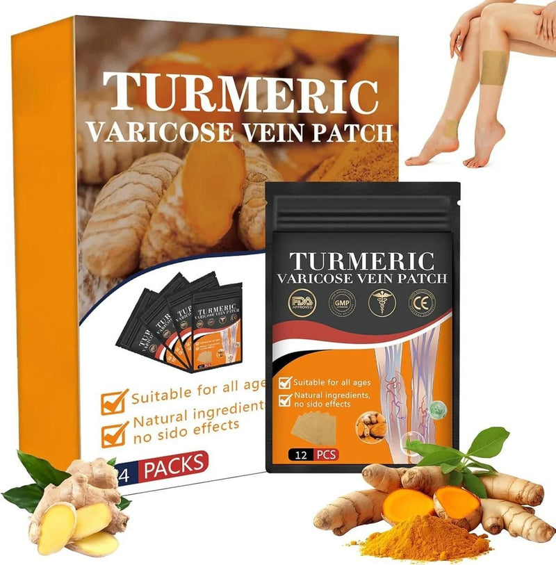 Turmeric Varicos Vein Patch Pack of 1 ( 10 Psc )