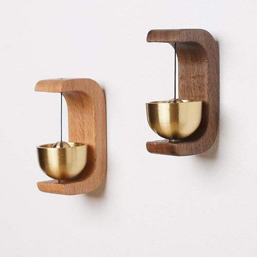 Unique Doorbells Wind Chimes Housewarming Gift Wood Refrigerator Gate Light Color