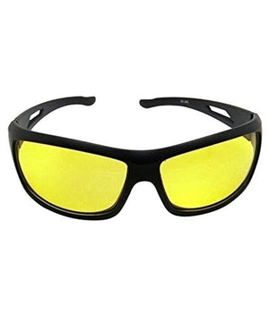 1. UV Protection Wrap Around Night Drive Unisex Sunglasses
