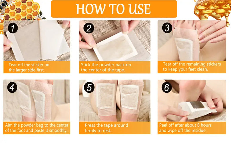 Vee Venom Lymphatic Daiamage & Sliming Patches (10 Patches)