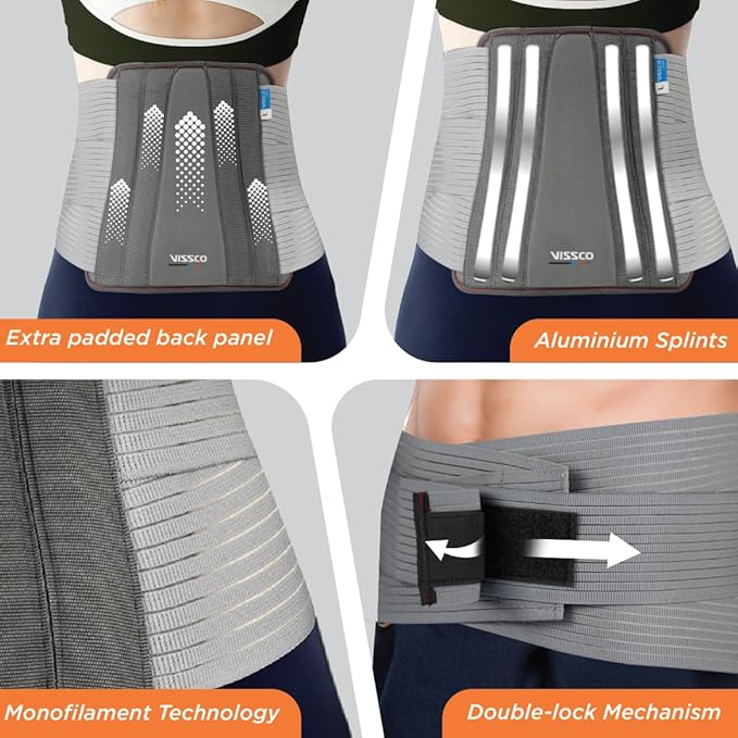 Vissco Core Lite Contoured LS Belt for Back Pain Relief (Women and Men)