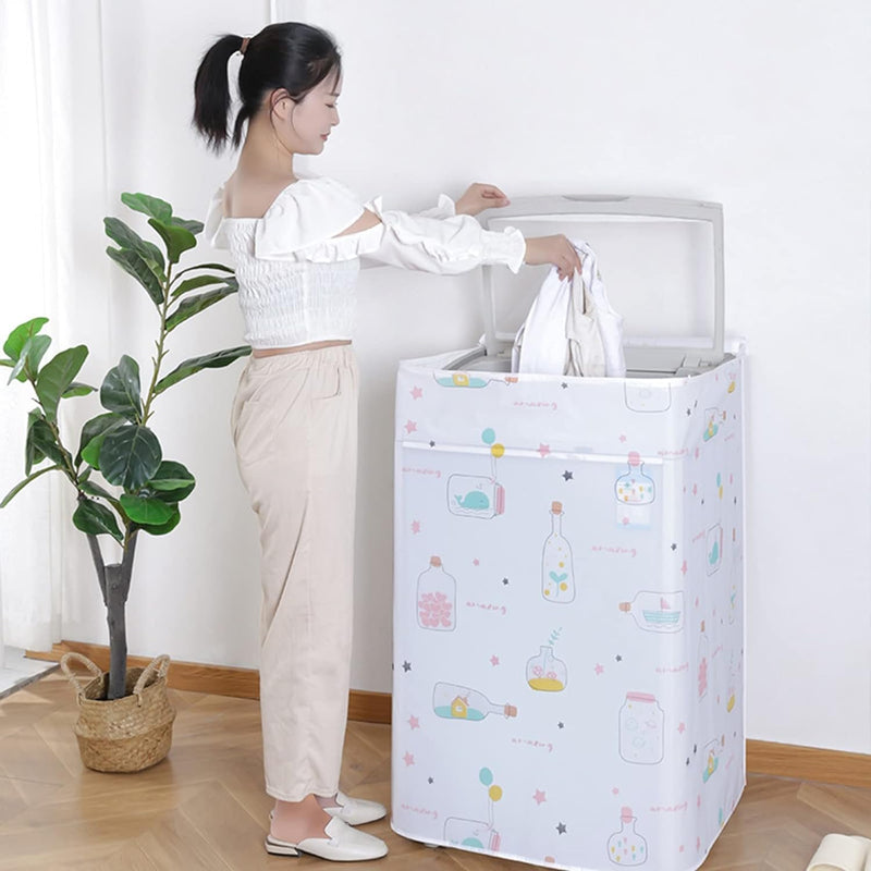 Washing Machine Cover for Drum Washing Machine Waterproof Case Dust Cover