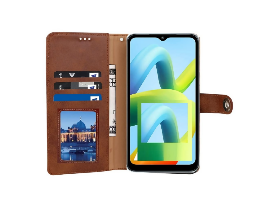 Realme Narzo 30 Designer Brown Flip Cover – Slim, Lightweight & Full Protection