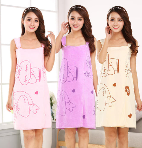 Wholesale magic Bath Towels Lady Girls children SPA Shower Towel Body Wrap Bathrobe Wearable Beach Dress