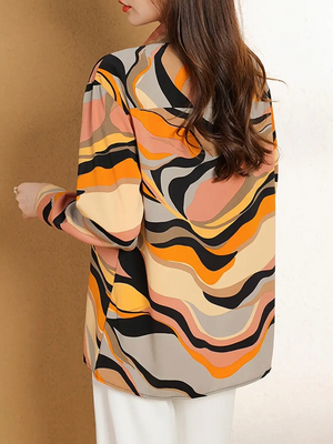 1. Women Regular Fit Striped Casual Shirt