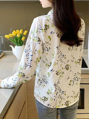 1. Women Regular Fit Printed Button Down Collar Casual Shirt
