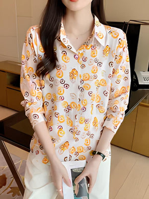 1. Women Relaxed Fit Fit Printed Formal Shirt