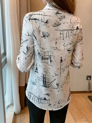 1. Women Printed Regular Fit Shirt with Full Sleeves