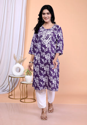 1. Women Cotton Rayon Kurta Pant Dupatta Set