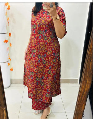 1. Women Cotton Cord Kurta Pant Dupatta Set