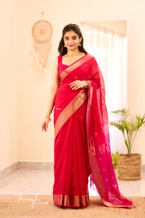 1. Women's Beautiful Sequin Work Linen Saree