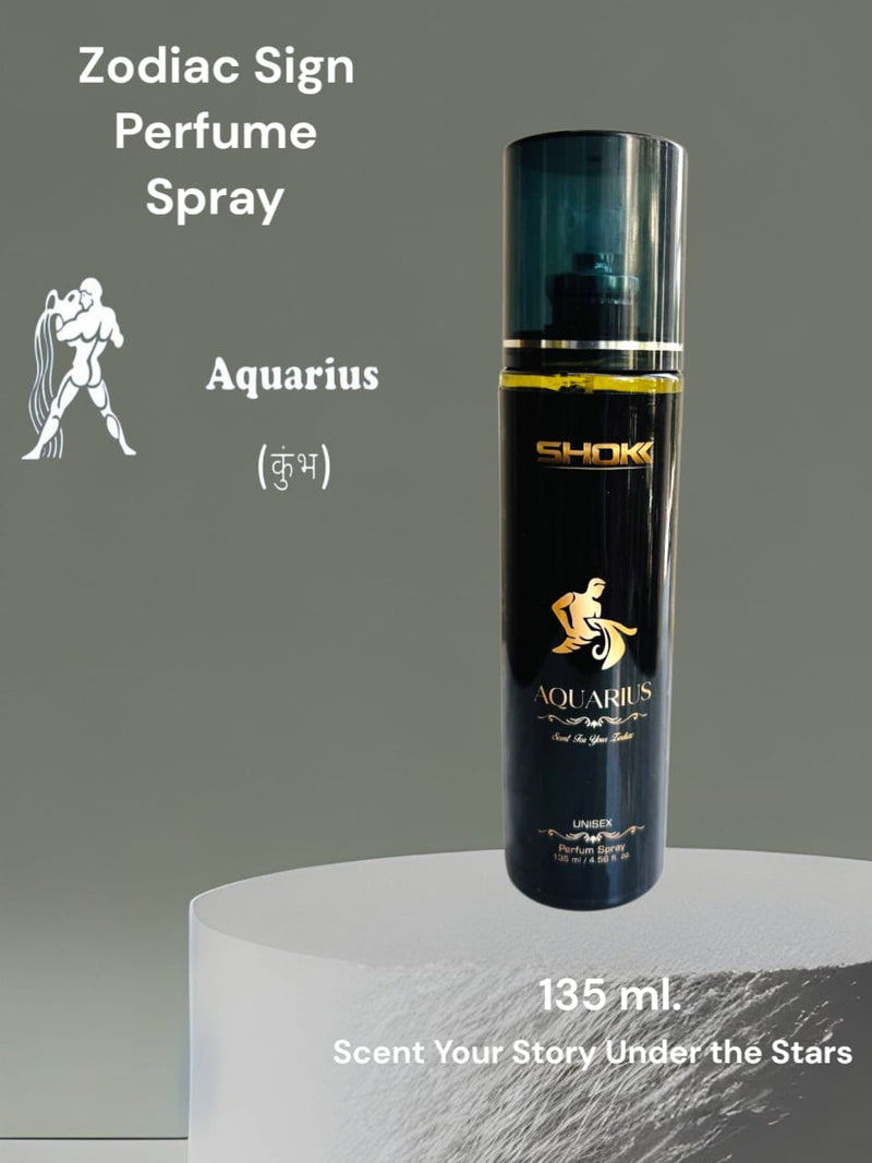 Zodiac Signs Aquarius liquid body Spray for men women ( 135 ML )