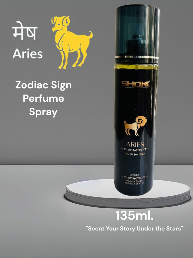Zodiac Signs Aries liquid body Spray for men women ( 135 ML )