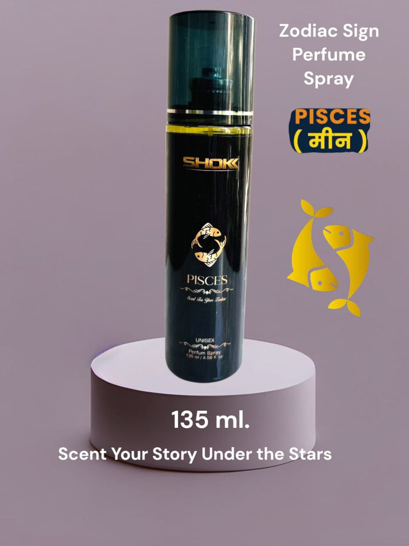 Zodiac Signs Pisces liquid body Spray for men women ( 135 ML )