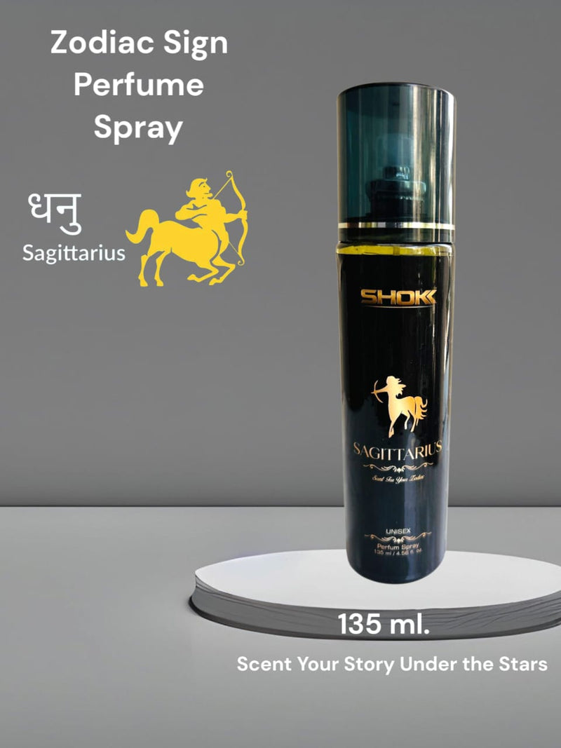 Zodiac Signs Sagittarius liquid body Spray for men women ( 135 ML )